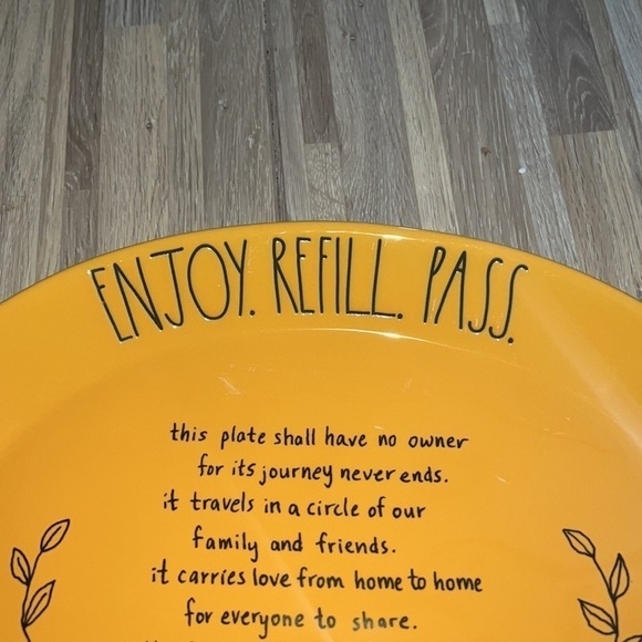 Rae Dunn ceramic giving plate - Picture 2 of 4